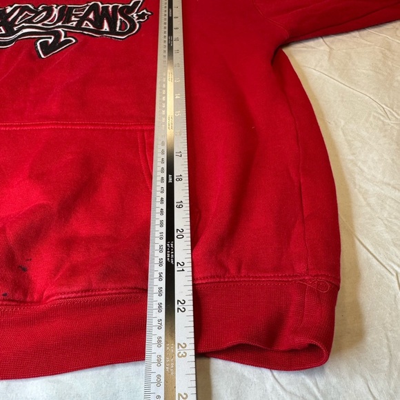 Excojeans Red Men's Hoodie - Picture 5 of 5